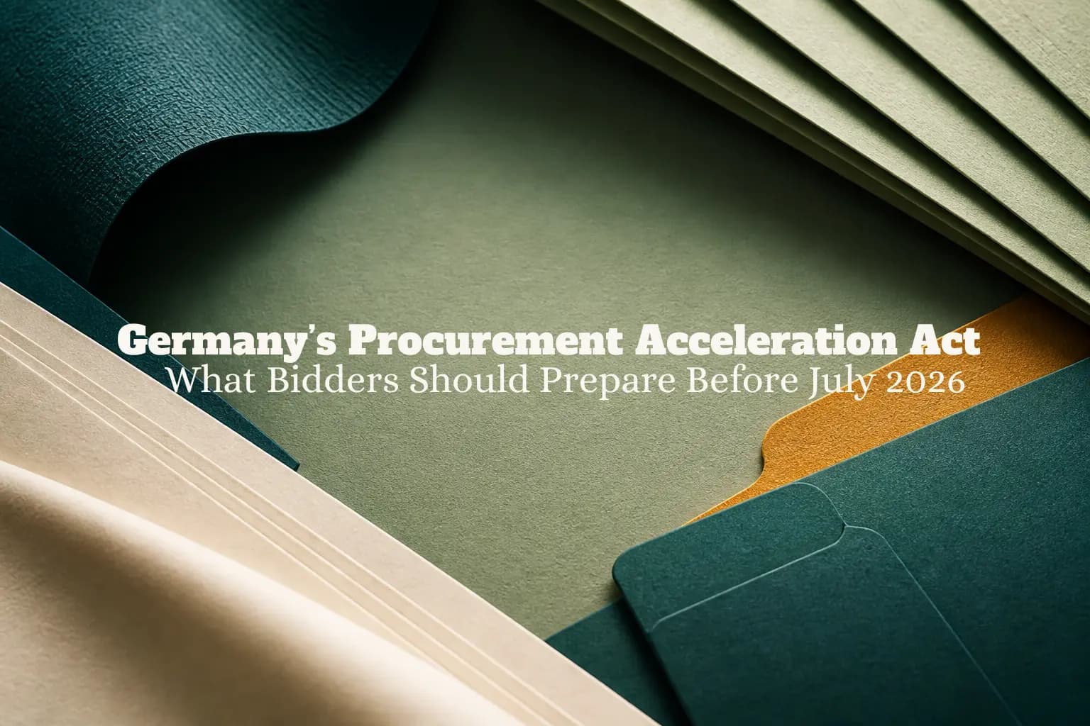 Germany’s Procurement Acceleration Act 2026: What Suppliers Need to Know